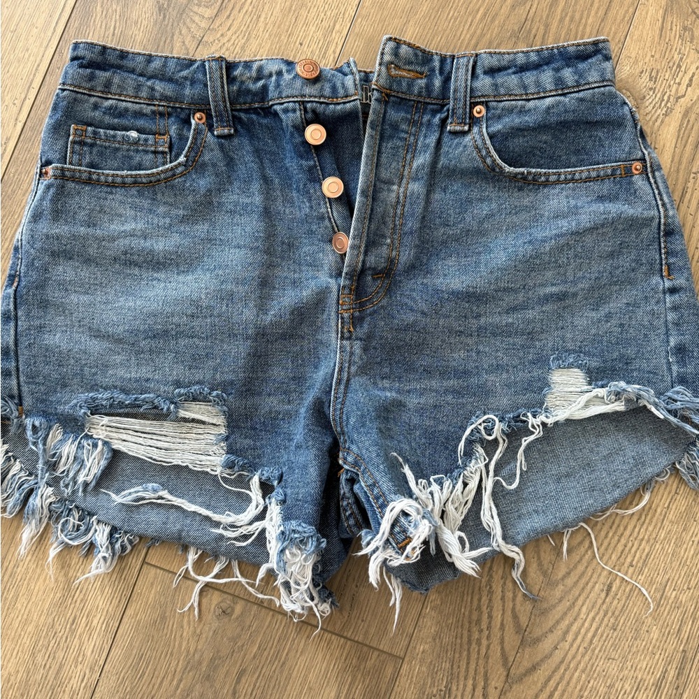 Denim Distressed Women's Shorts